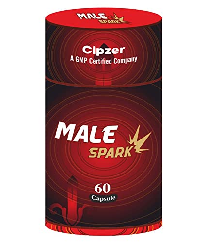 Cipzer Male Spark - Made with natural extracts for Strength and Vitality - 60 Veg Capsules (Pack of 1)