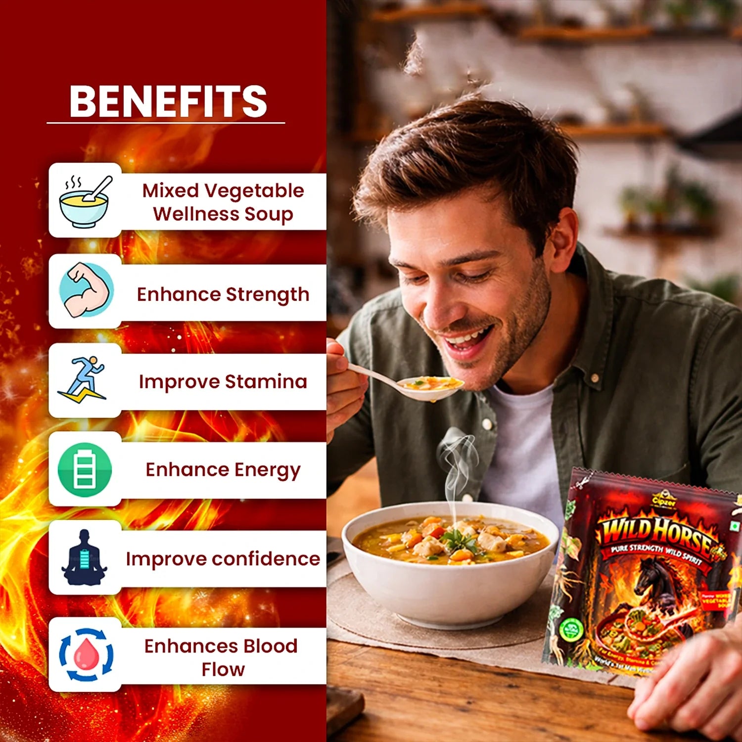 Cipzer Wild Horse Plus Mixed Vegetable Wellness Soup