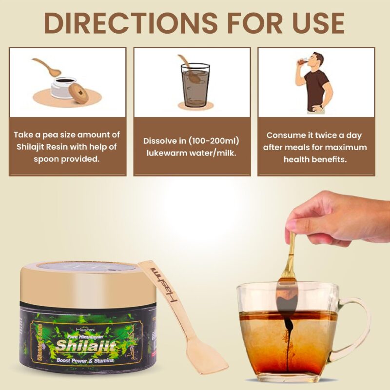 Hashmi Sikander E Azam Pure Himalayan Shilajit Resin, 10g