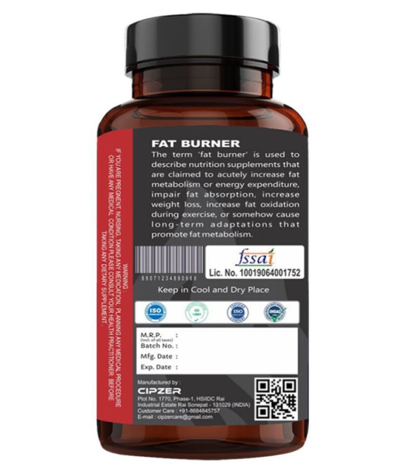 CIPZER Fat Burner Capsule 60 Capsules