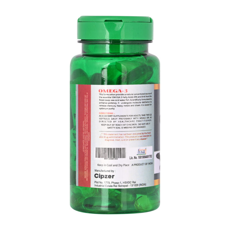 Cipzer Omega 3 Fish Oil Softgel