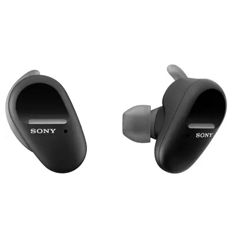 Sony WF-SP800N With 26 Hours Battery Life Active noise cancellation enabled Bluetooth Headset  (Black, True Wireless)