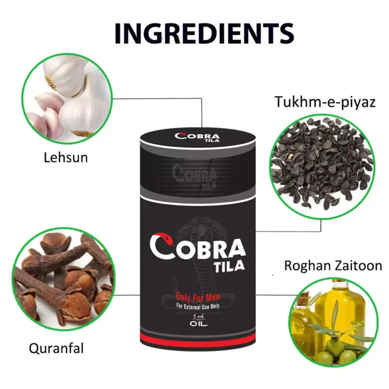 Cobra Tila  Penile Enlargement CT1 Oil 5 ml Pack Of 1