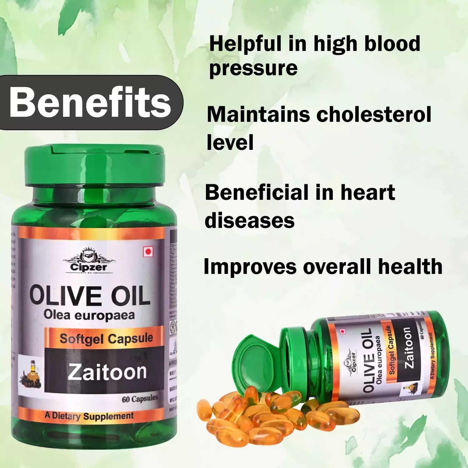 Cipzer Olive Oil Softgel Capsule