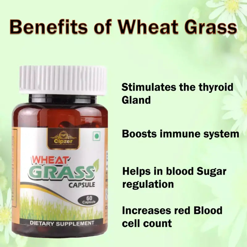Cipzer Wheat Grass Capsule