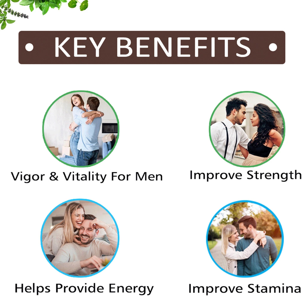 Cipzer Xtra Man Capsule for Support Strength, Energy, Endurance, Stamina & Lean Body - 60 veg tablets
