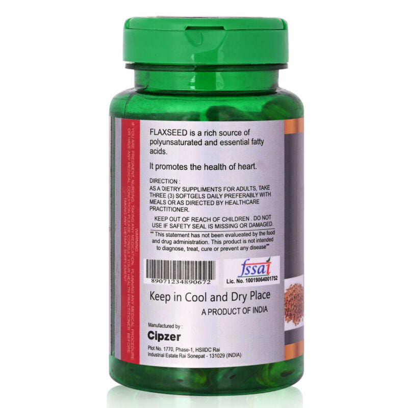 Cipzer Flaxseed Softgel Capsule