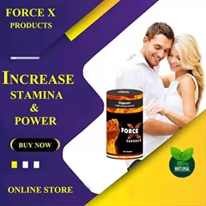 Cipzer Force X Capsule for Strength and Stamina - Vigor & Vitality For Men , 60 Veg Capsules (Pack of 1)