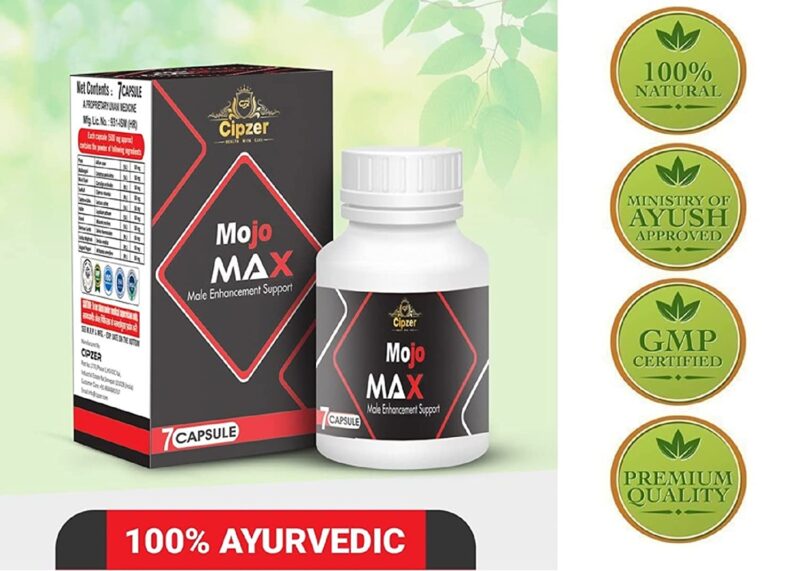 Mojo MAX Wellness Capsules for Men | Helps Boost Strength Power Immunity And Energy | Overall Health And Wellness Capsules For Men (Pack Of 7 Capsules)