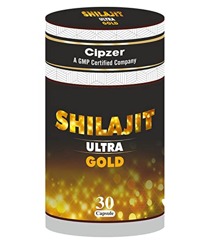 Cipzer Shilajit Ultra Gold Capsule for Inner Strength & Vitality, Stamina & Natural Immunity - 30 Veg Capsules (Pack of 1)