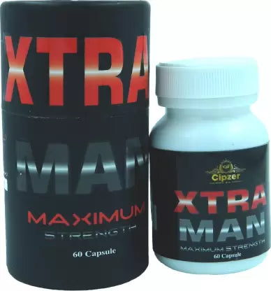 Cipzer Xtra Man Capsule for Support Strength, Energy, Endurance, Stamina & Lean Body - 60 veg tablets